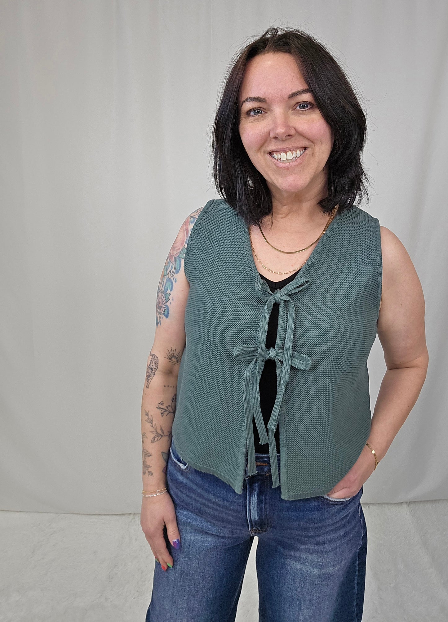 Jada Ash Jade Tie Vest