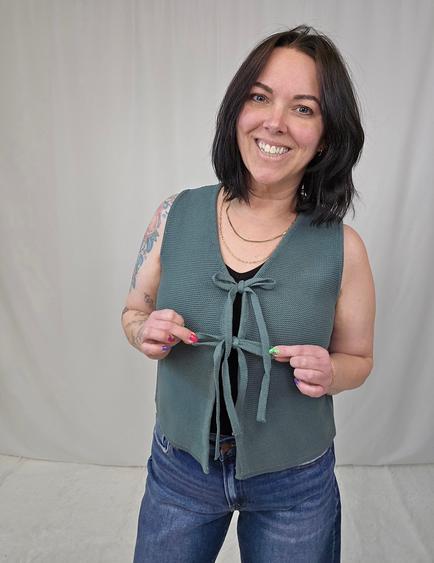 Jada Ash Jade Tie Vest