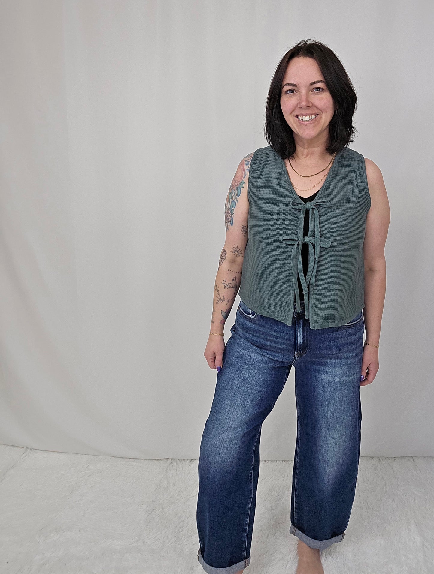 Jada Ash Jade Tie Vest