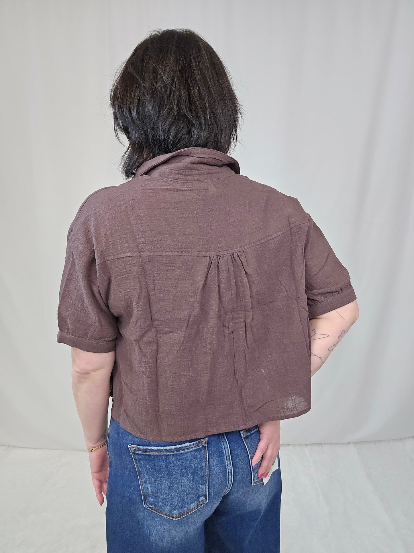 Bonnie Brown Blouse