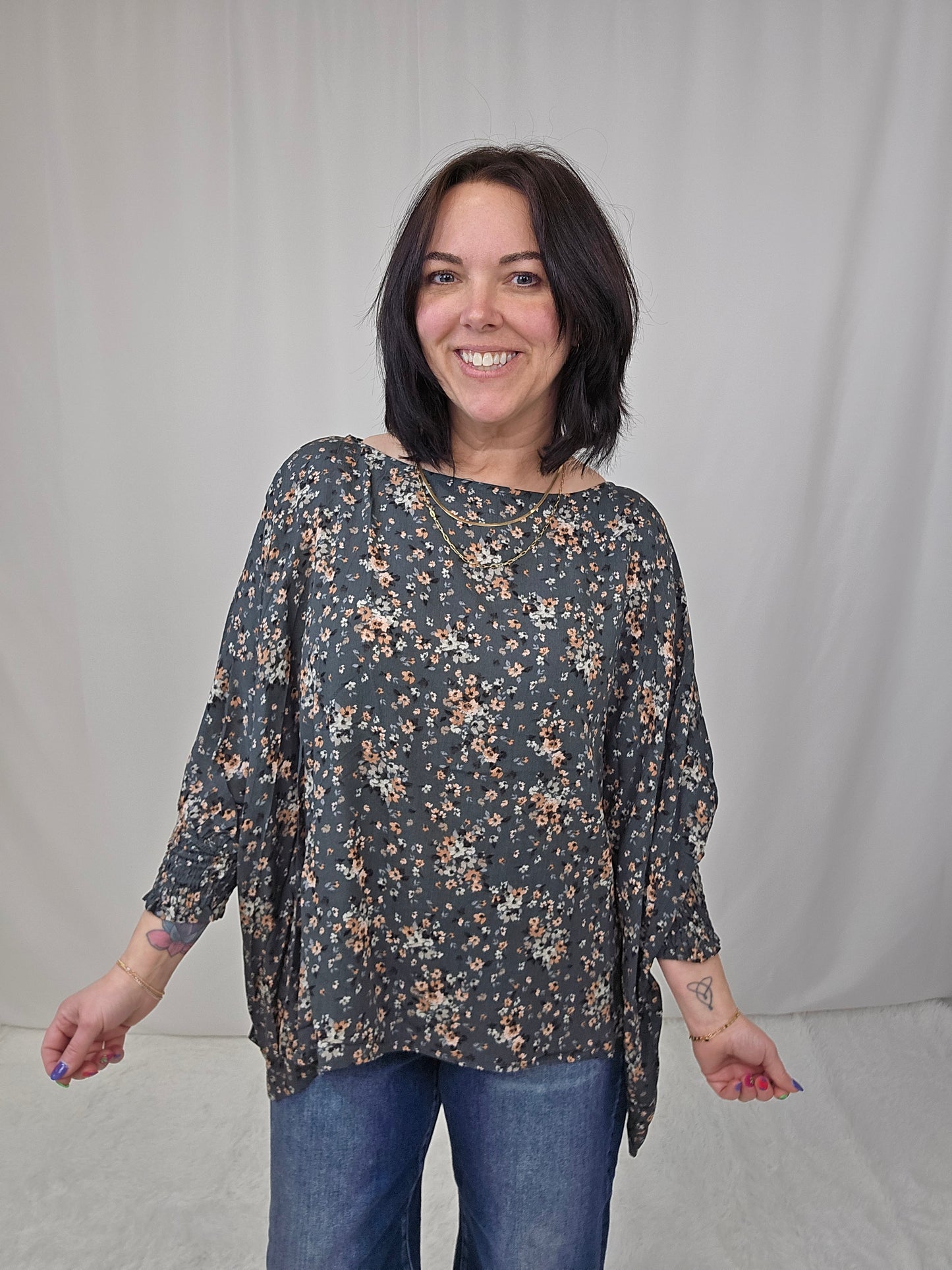 Forest Floral Blouse