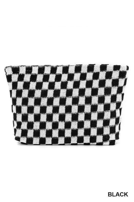 Checkered Pouch Bag