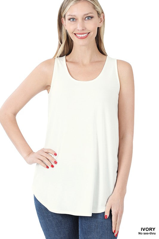 Round Hem Tank Top - sale