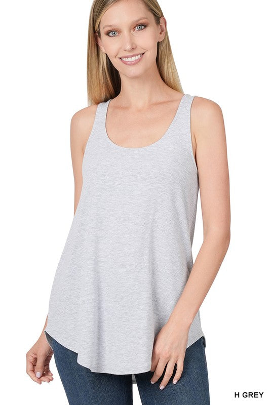 Round Hem Tank Top - sale