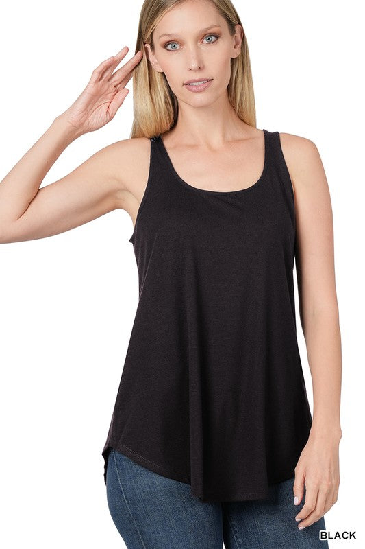 Round Hem Tank Top - sale