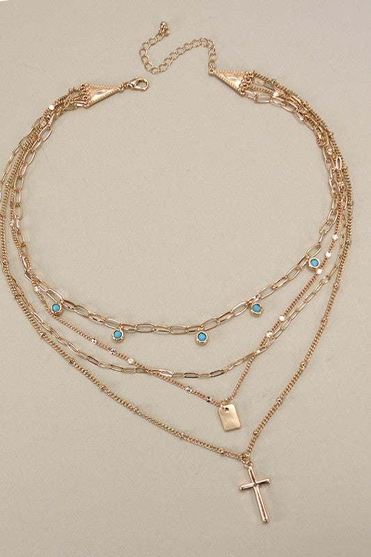 Turquoise Charm Necklace