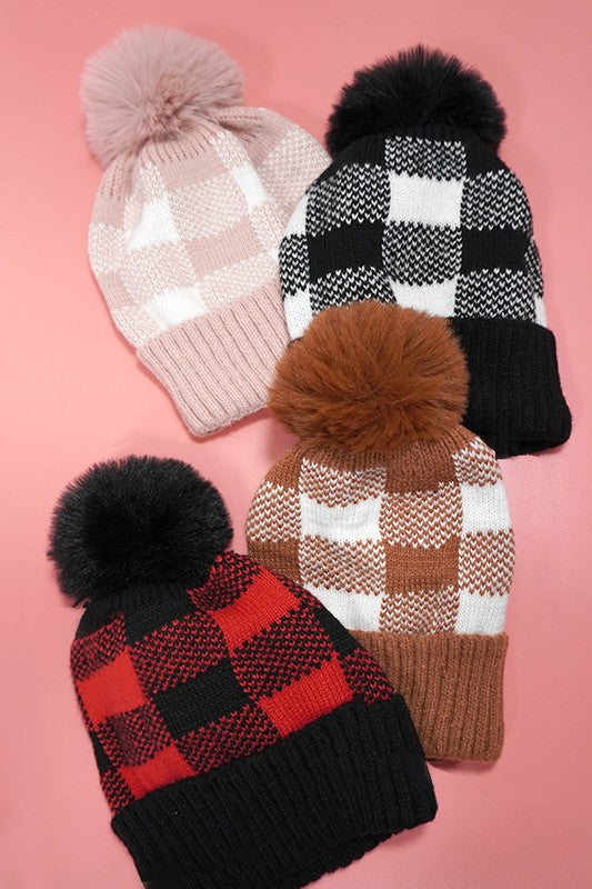 Plaid Beanie