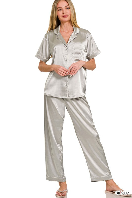 Silver PJ Pant SET