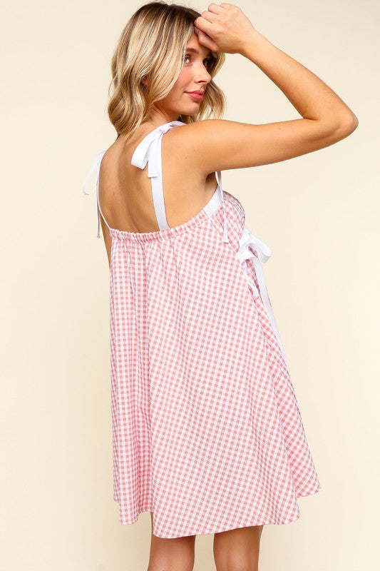 Gingham Babydoll Dress