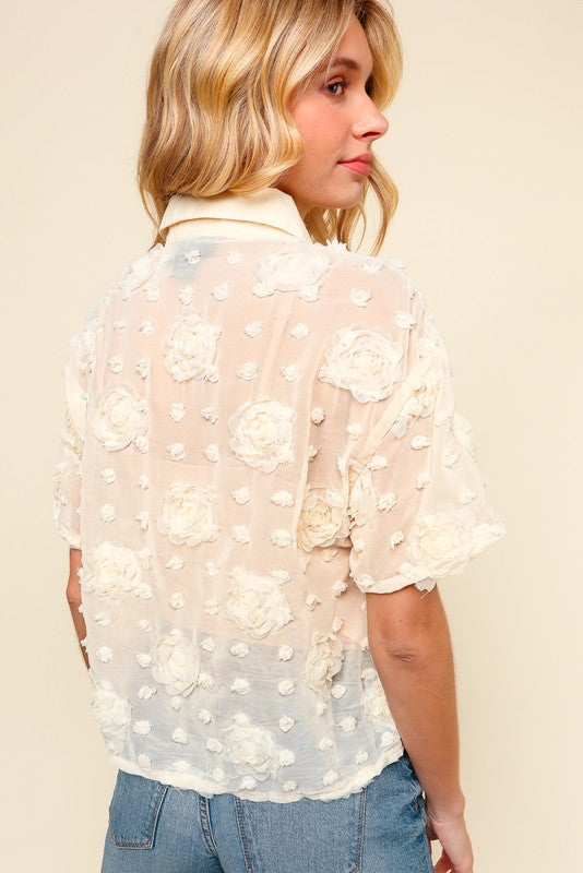 Chiffon Cream Blouse