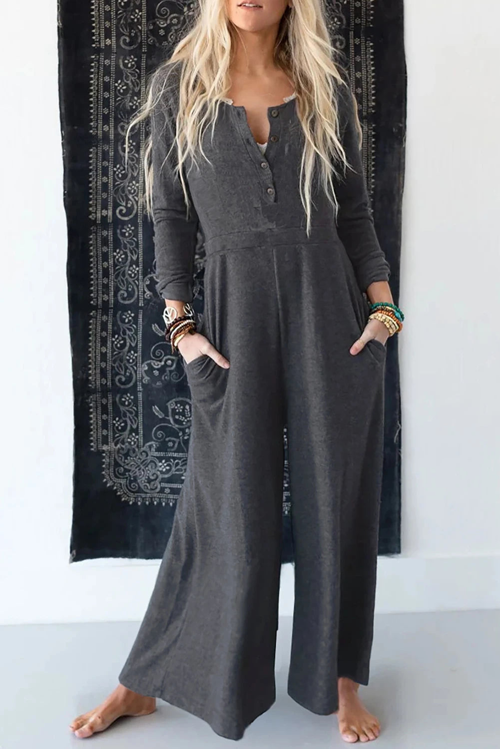 Henley Jumpsuit - sale