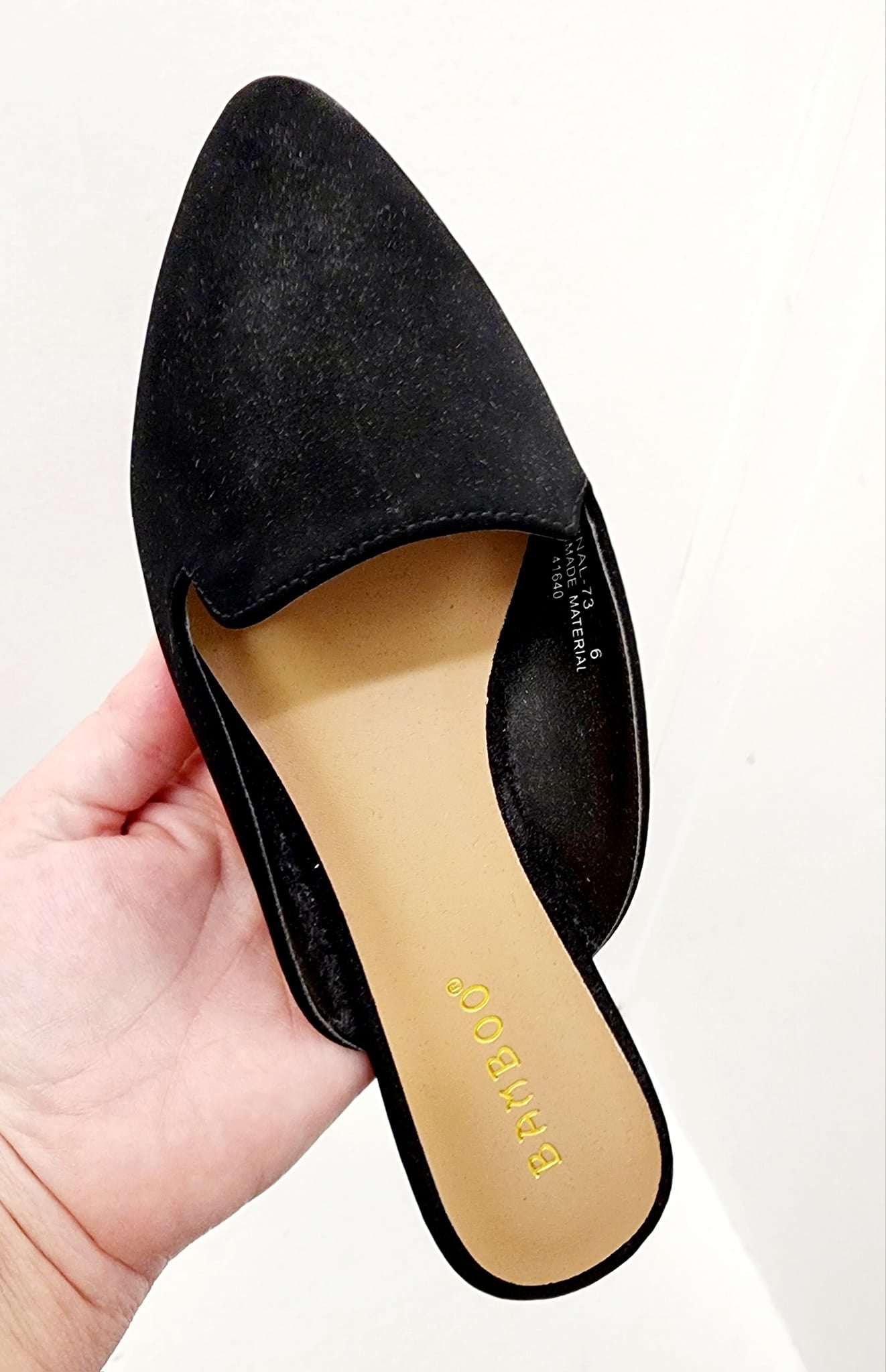Black Slide On Shoe - sale