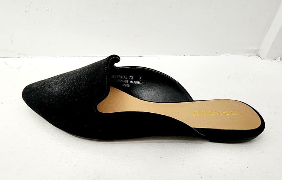 Black Slide On Shoe - sale