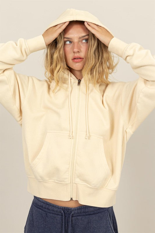 Oversized Zip Hoodie