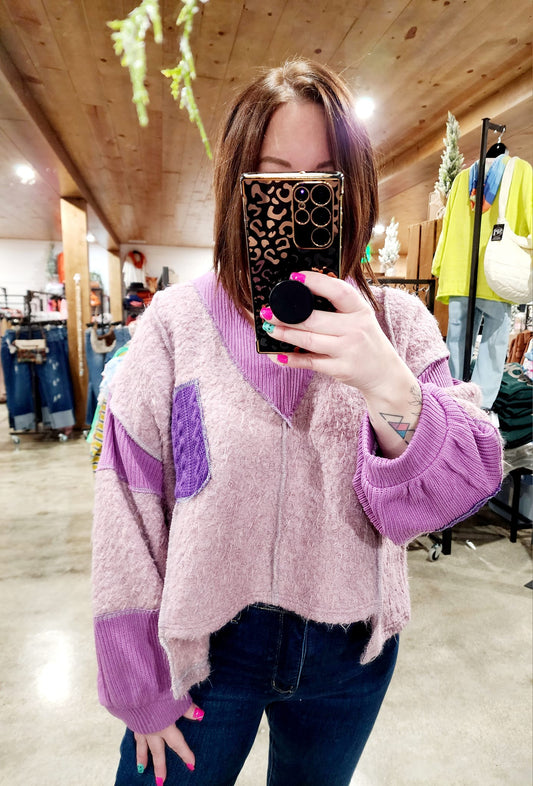 Lavender Funky Sweater