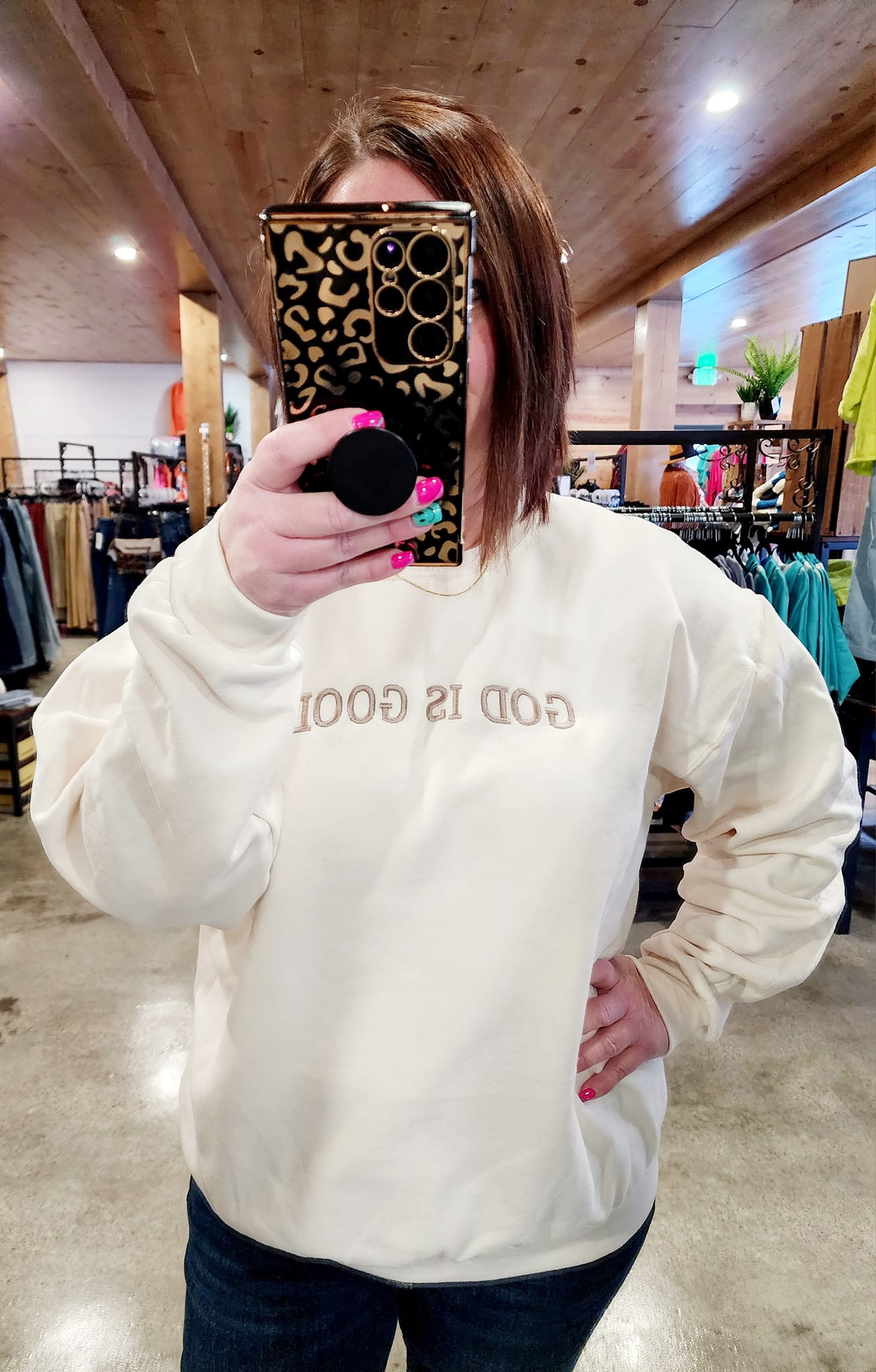 God Is Good Crewneck - sale