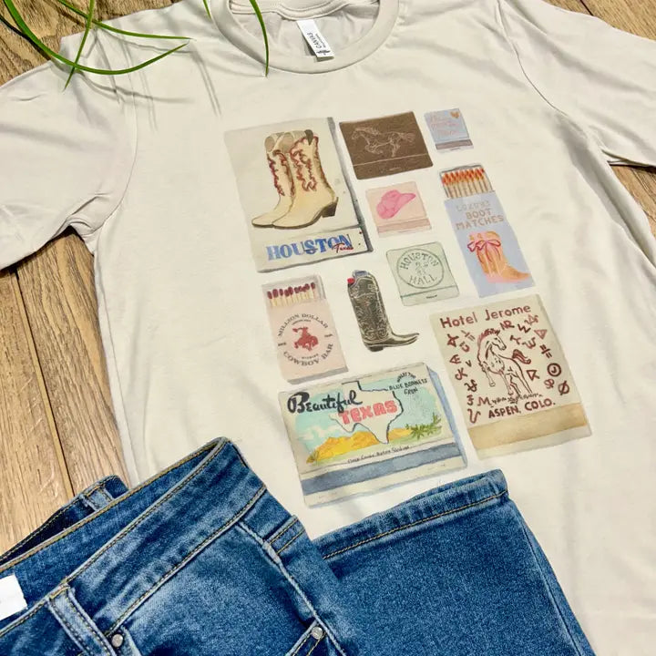 Western Match Box Graphic Tee