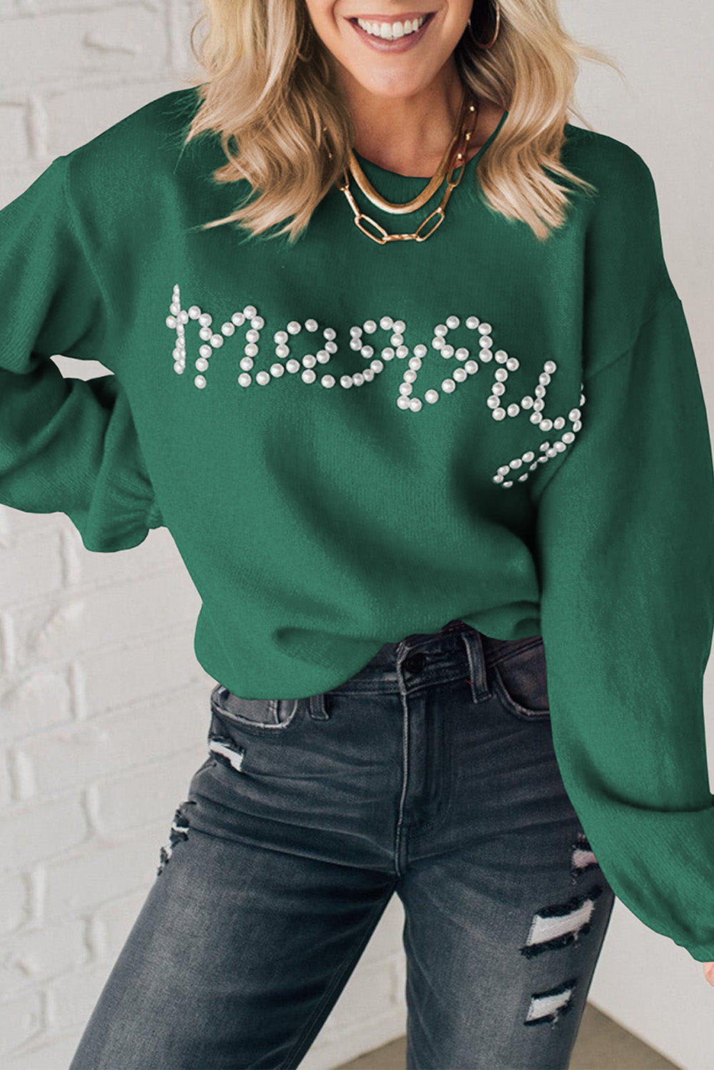 Green Merry Sweater