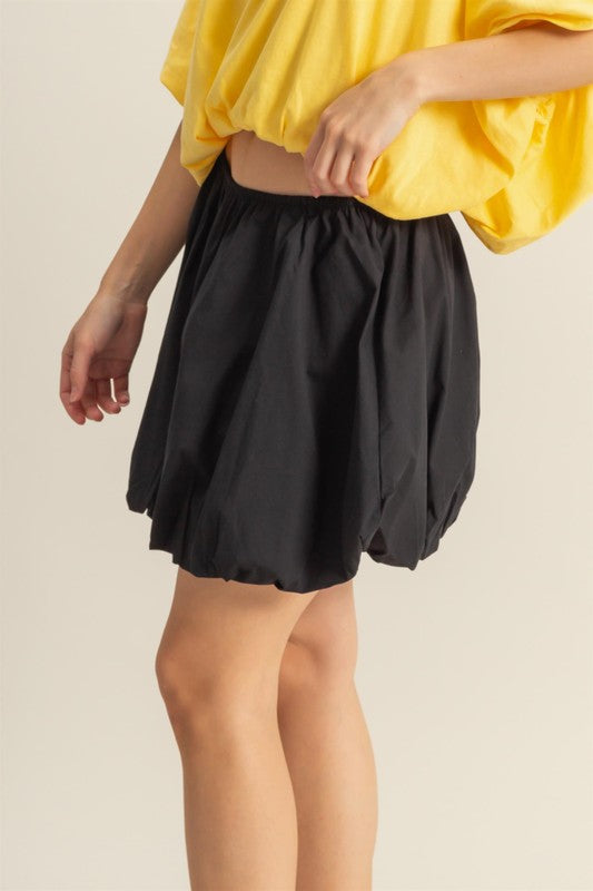 Bubble Black Skirt