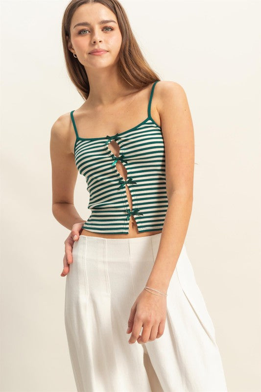 Greta Stripe Bow Tank