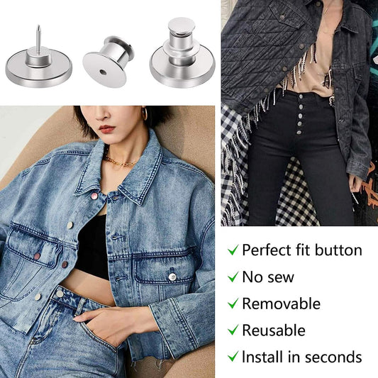 Button Pins for Loose Jeans