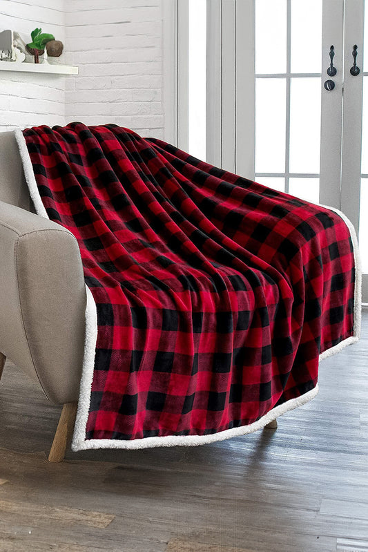 Red Buffalo Sherpa Blanket