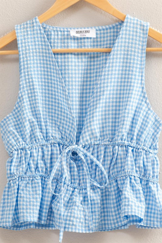 Gina Gingham Tank