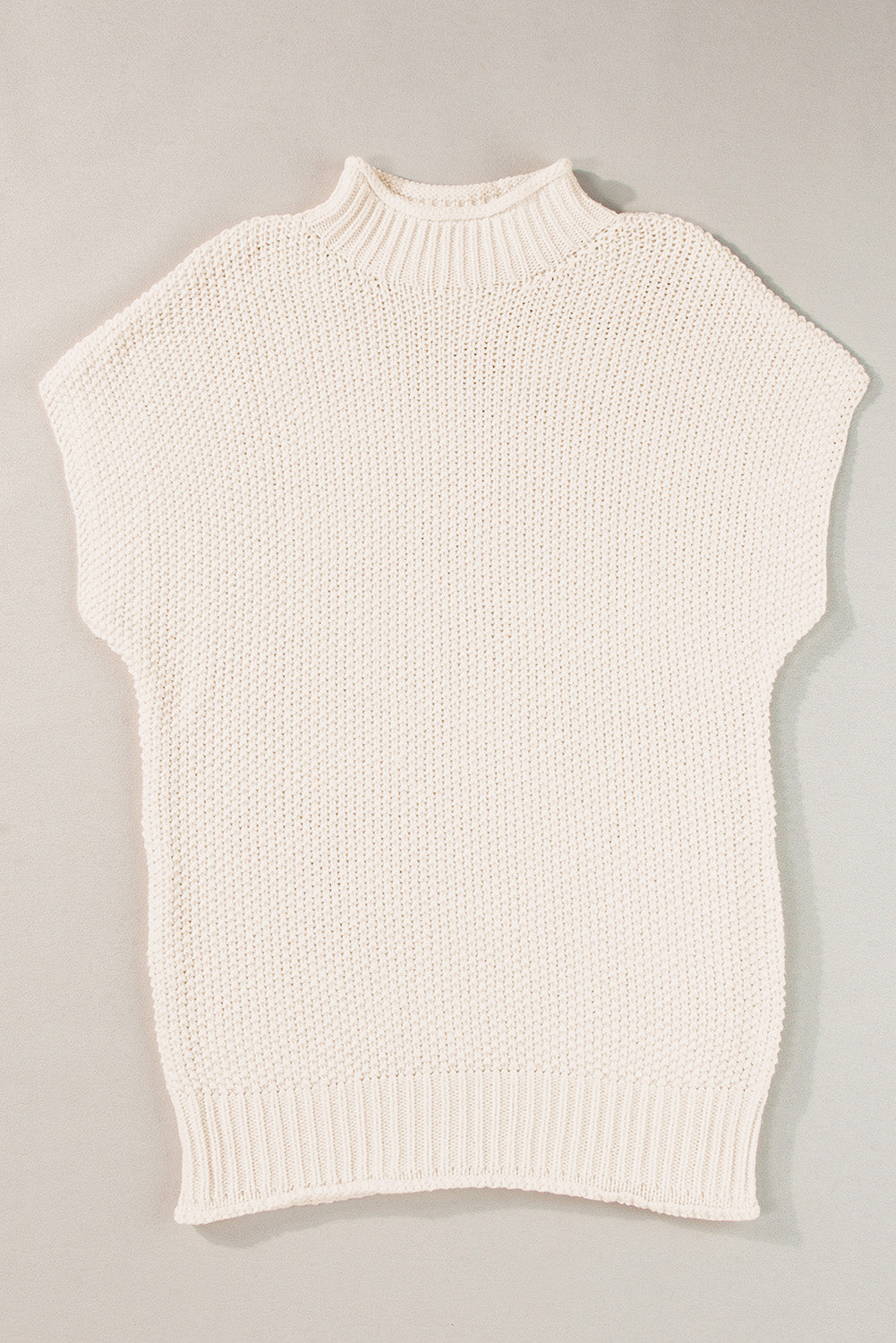 Beige Bat Sleeve Sweater - sale