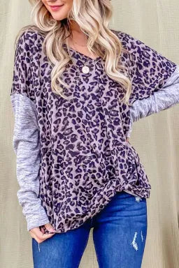 Purple Leopard Long Sleeve