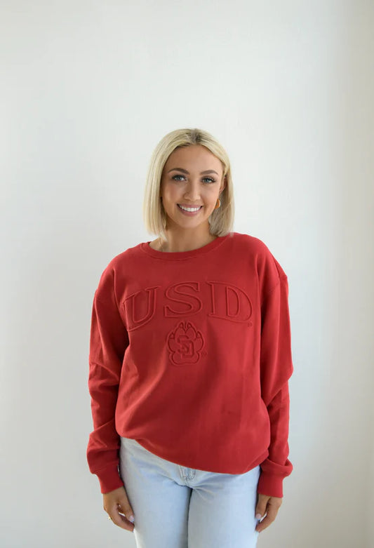 USD Red Crewneck