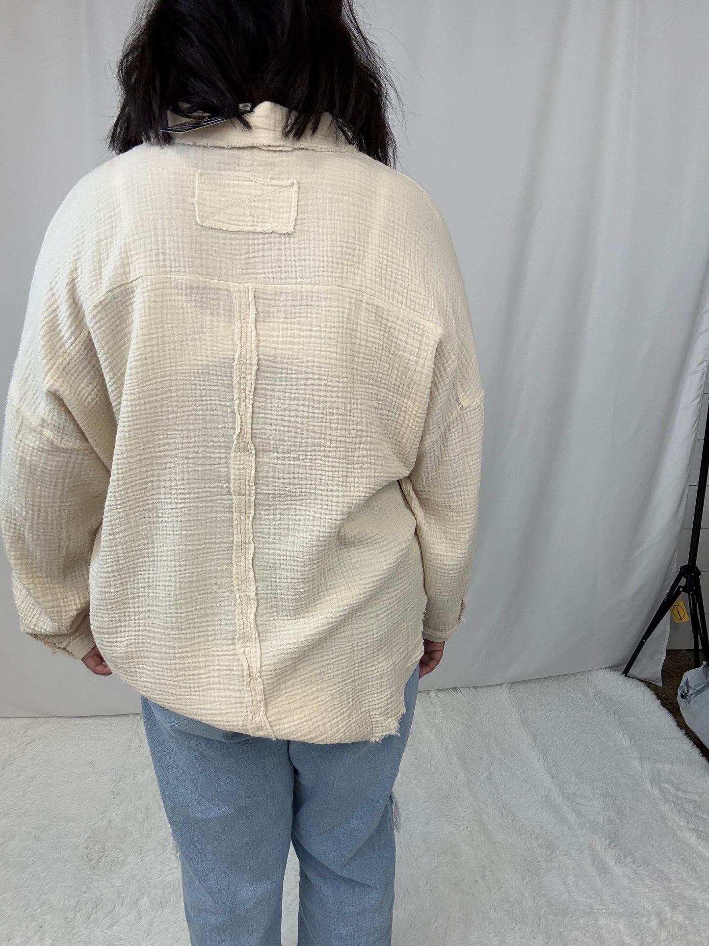 Gauze Oversized Shirt