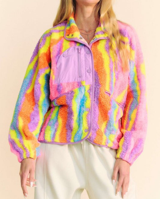 Neon Fuzzy Jacket