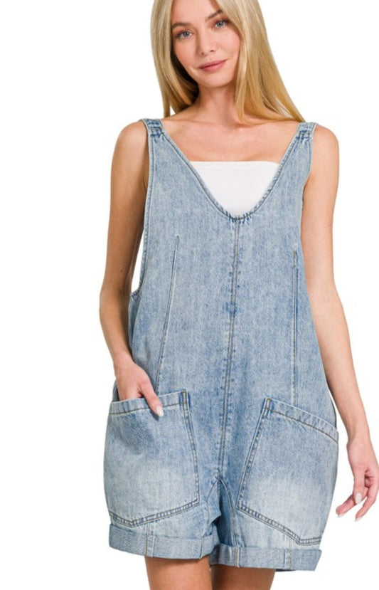 Denim Shortalls