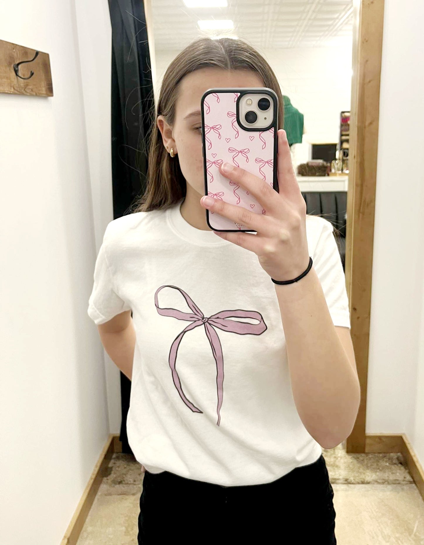 She is Clothed Bow Tee