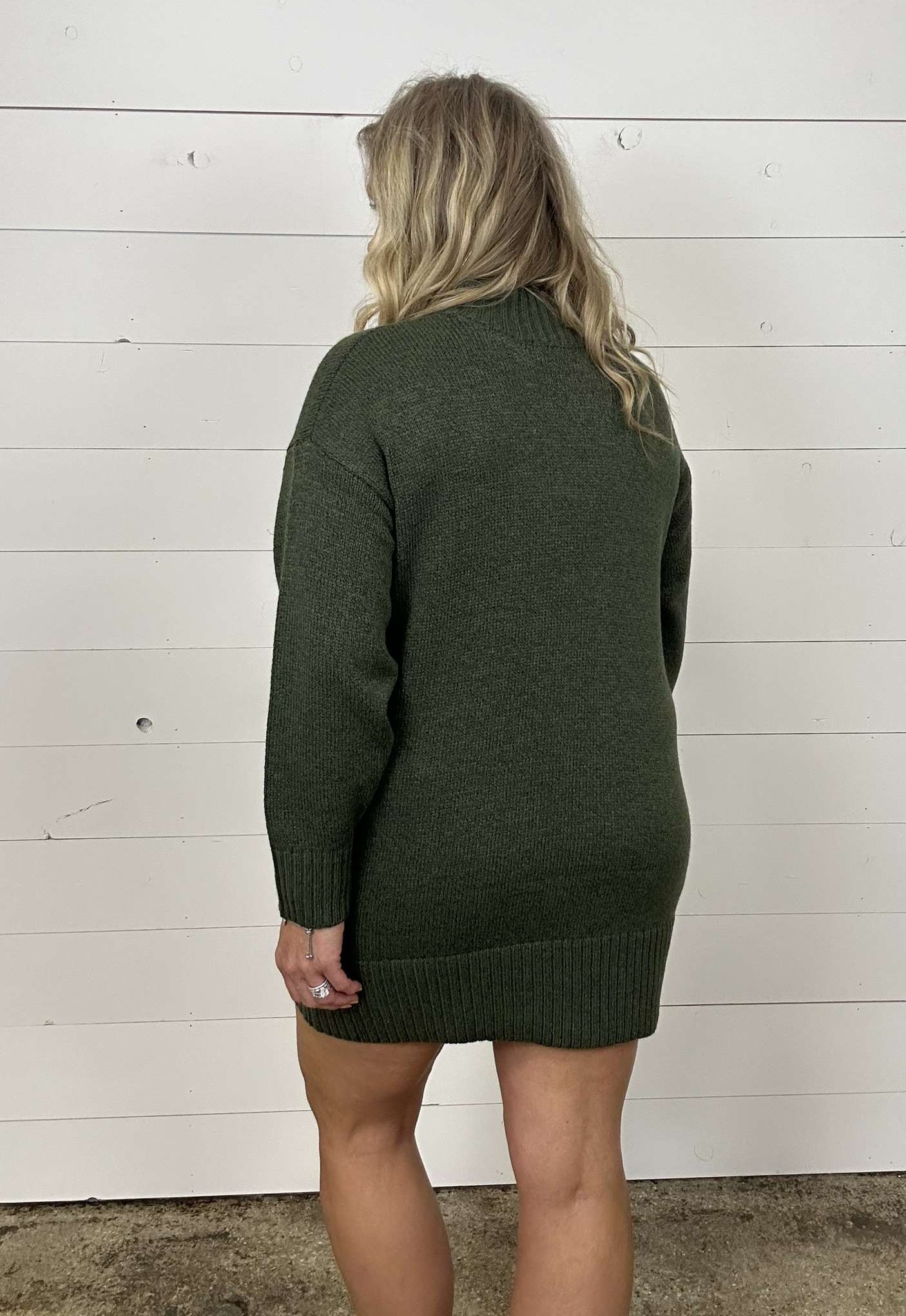 Turtle Neck Sweater Dress