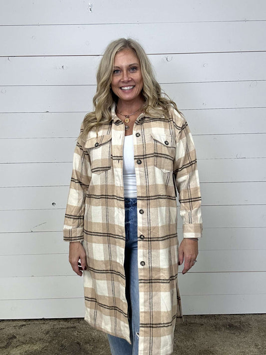 Plaid Duster Shacket