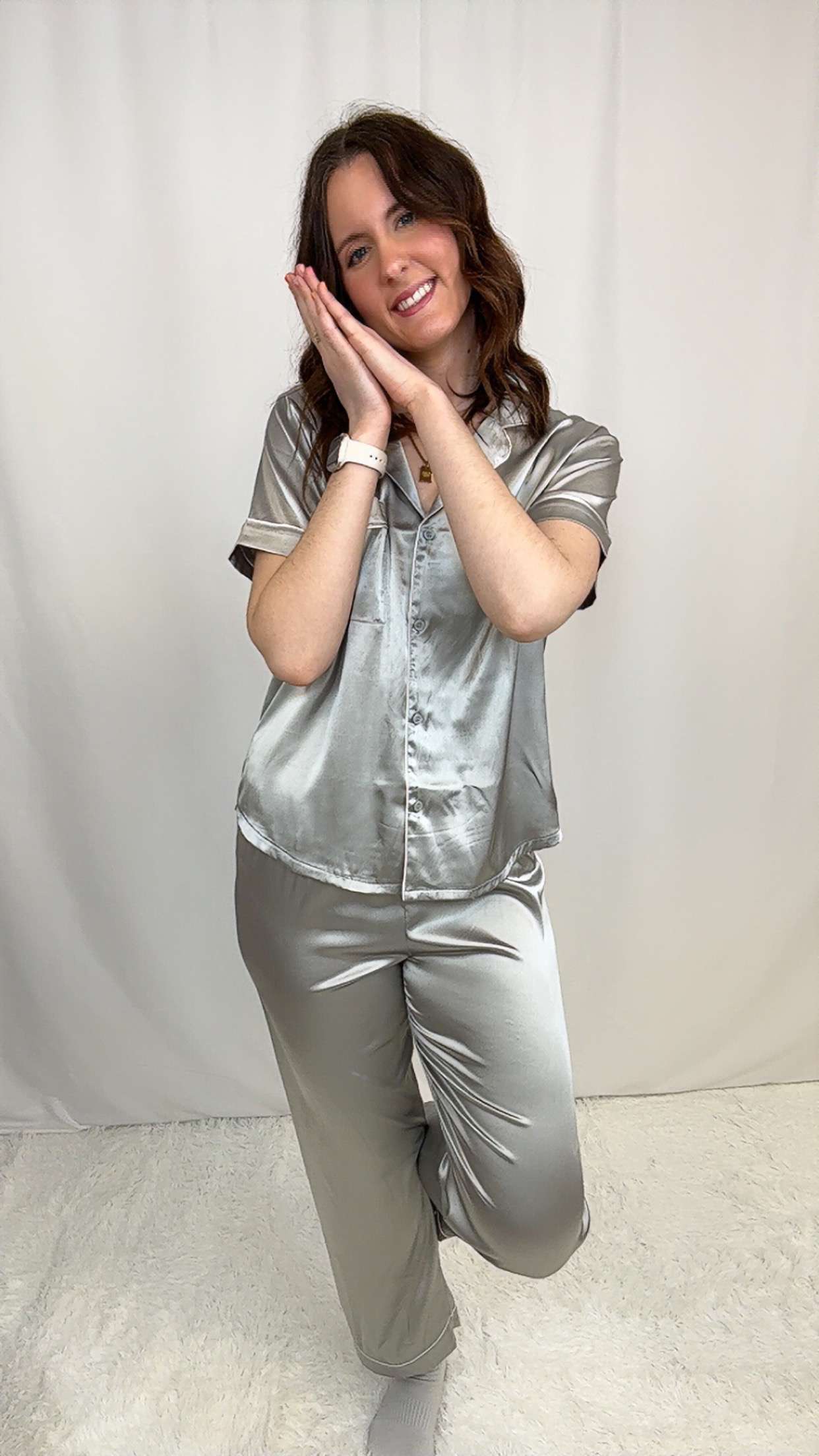 Silver PJ Pant SET