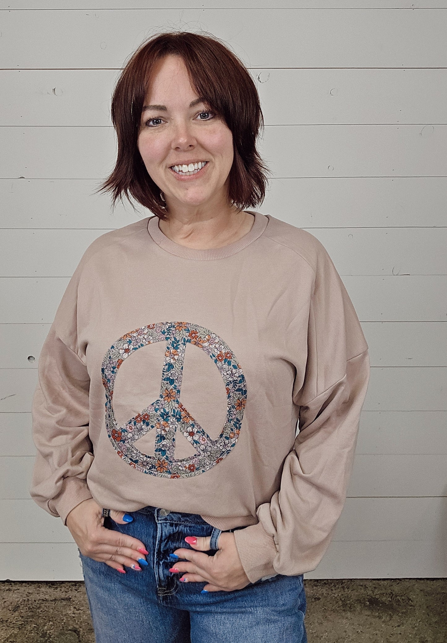 Floral Peace Sweatshirt