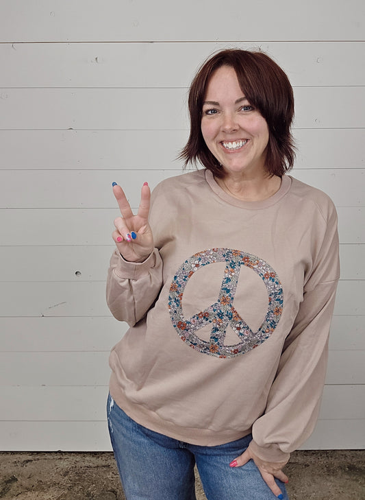 Floral Peace Sweatshirt