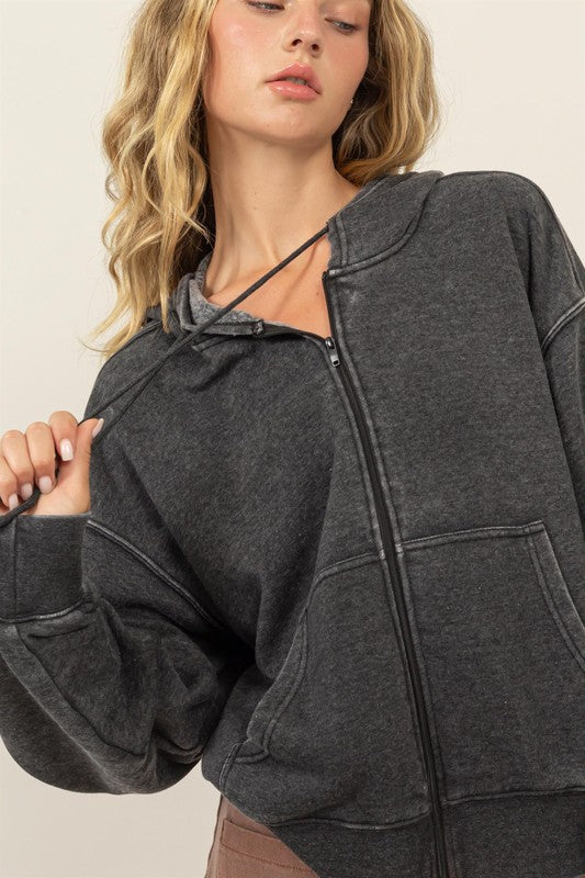 Oversized Zip Hoodie