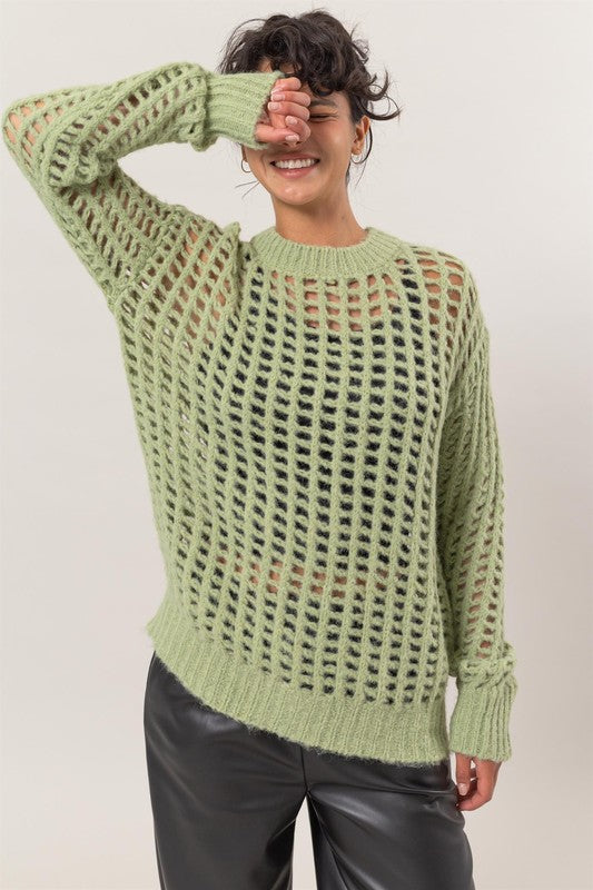 Open Stitch Sweater