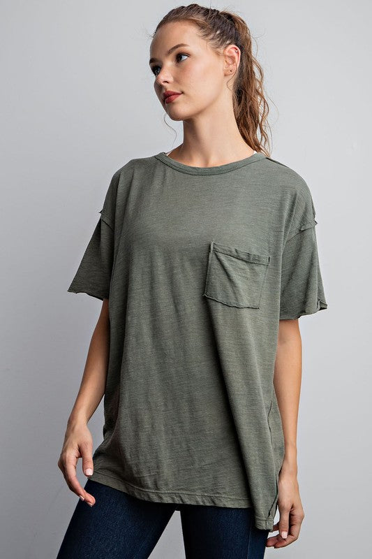 Slub Mineral Wash Tee