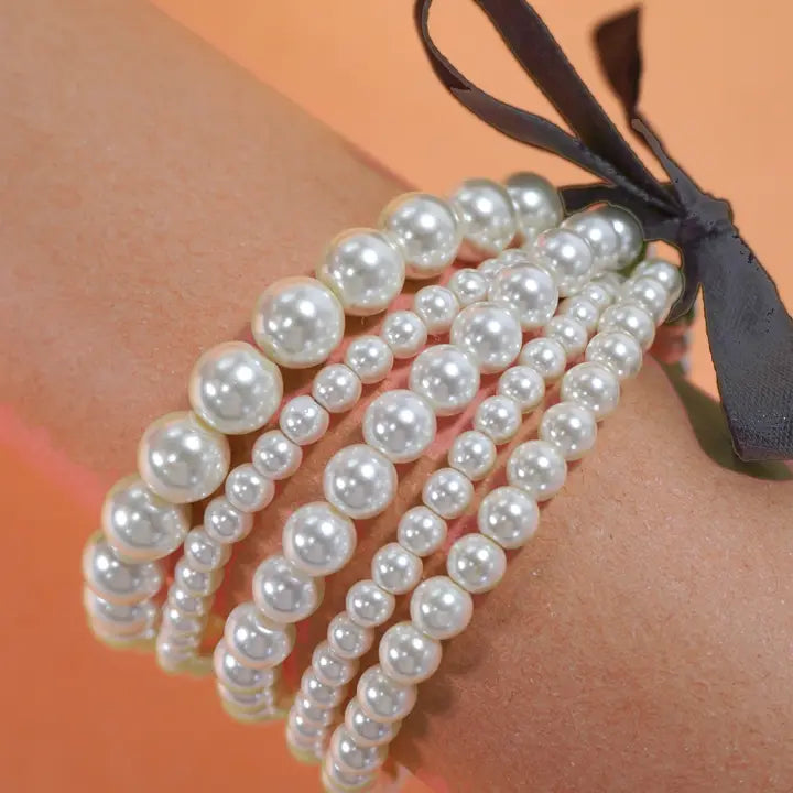 Stretch Pearl Bracelet SET