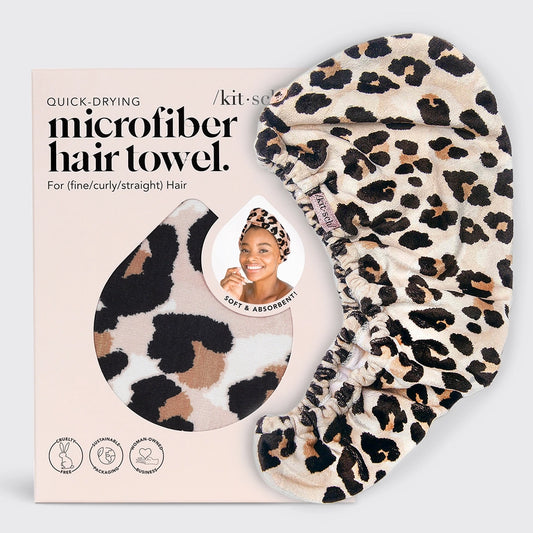 Leopard Quick Dry Hair Towel