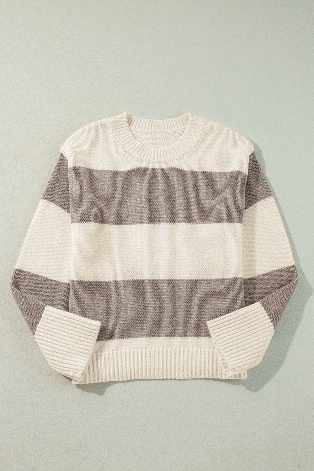 Taupe Stripe Sweater