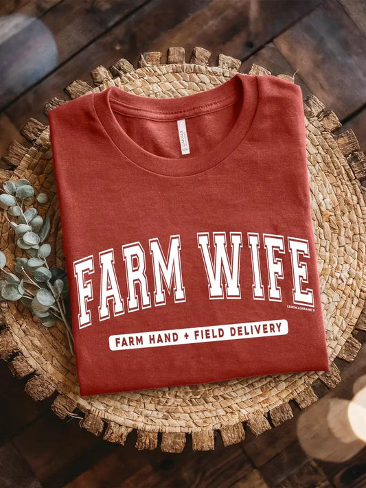 Farm Wife Rust Tee - sale