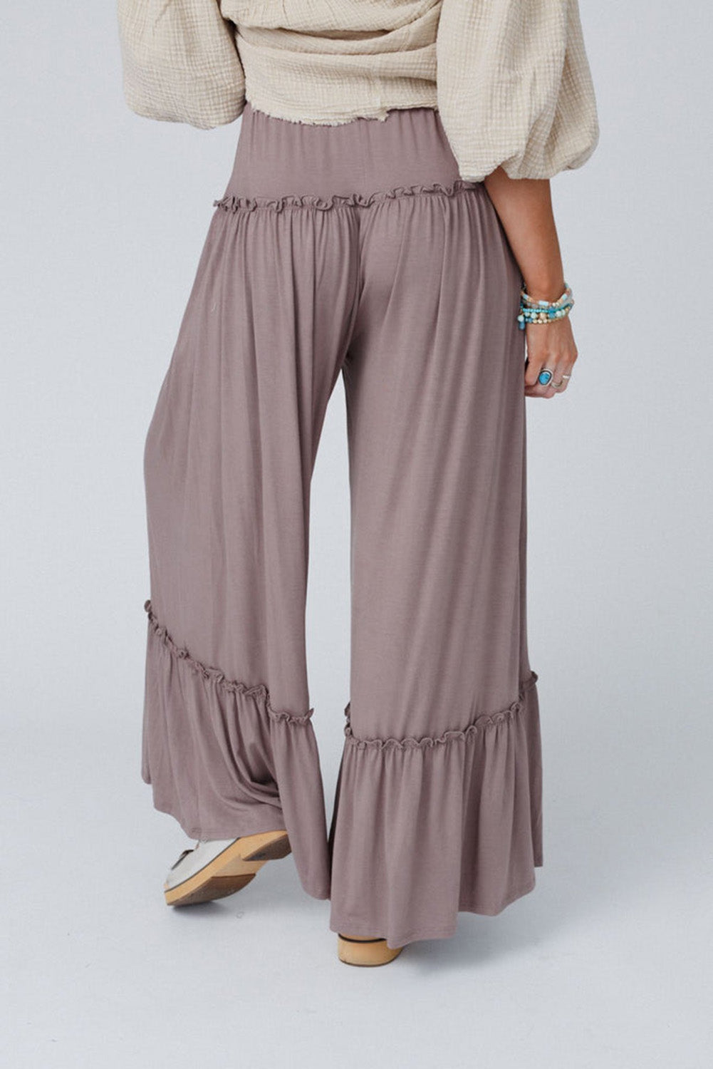 Wide Leg Purple/Grey Pant