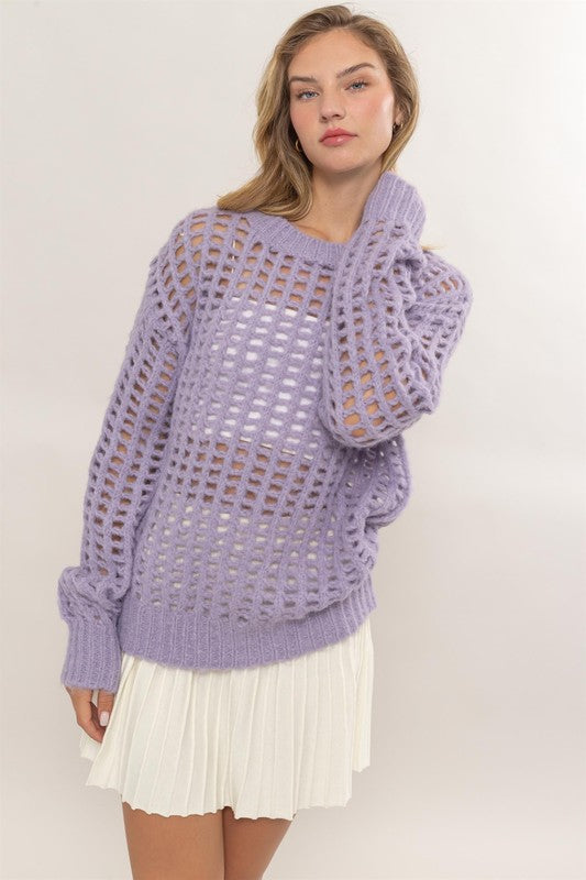 Open Stitch Sweater