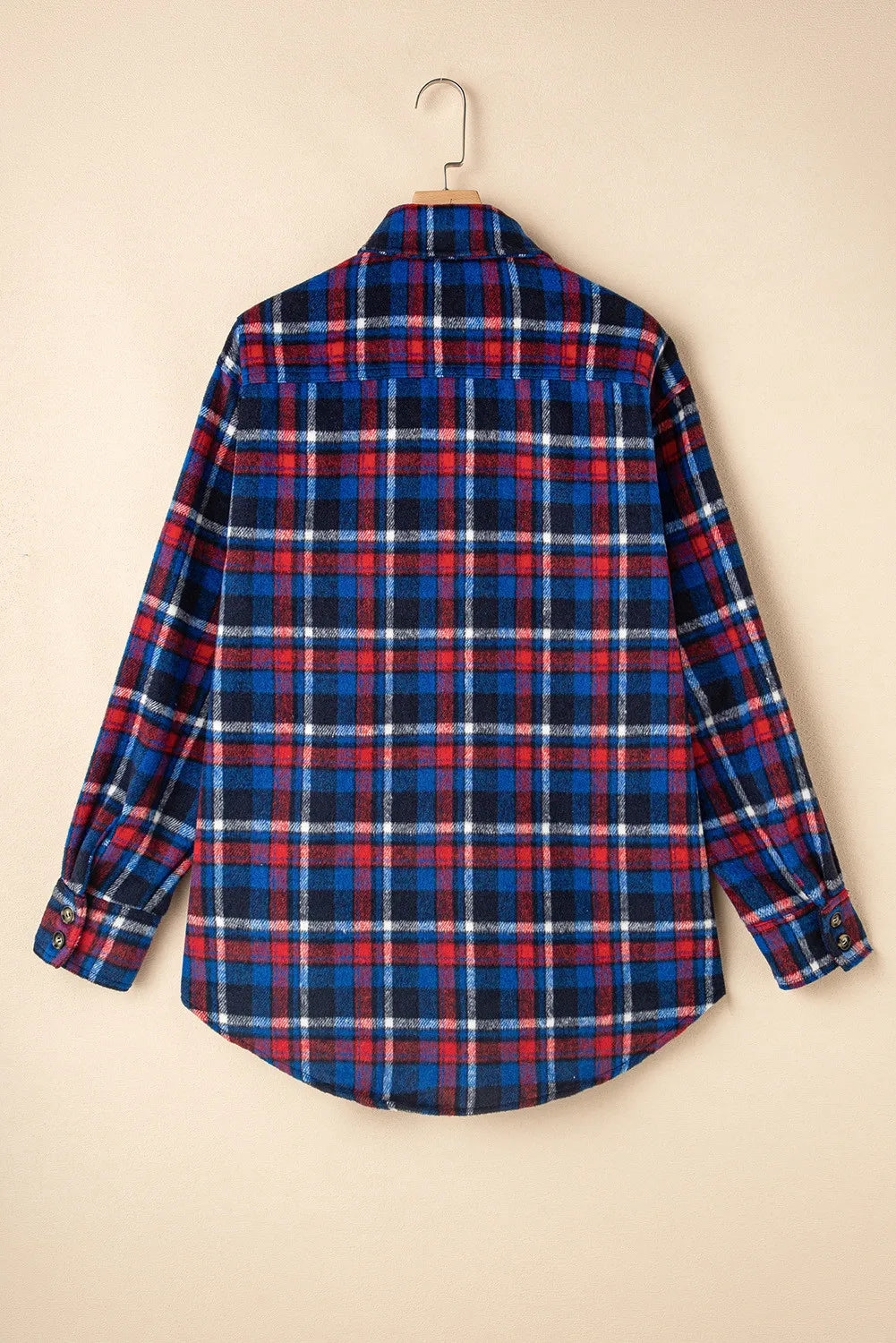 Navy Plaid Shacket